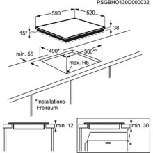 Ugradna ploča Electrolux EHF6343FOK širina 60cm/keramička ploča/digitalne komande