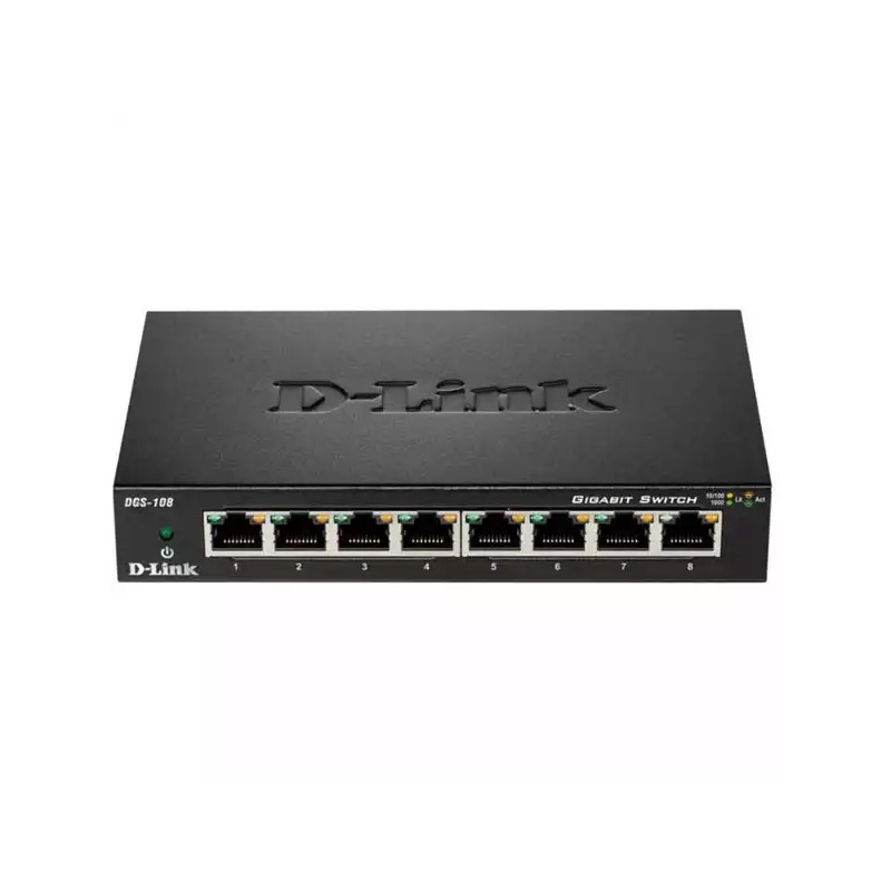 Svič 10/100/1000 8-port D-Link DGS-108