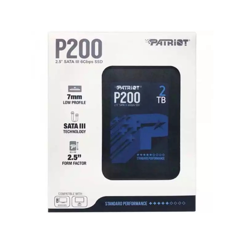 SSD 2.5 SATA3 2TB Patriot P210 520MBS/430MBS P210S2TB25