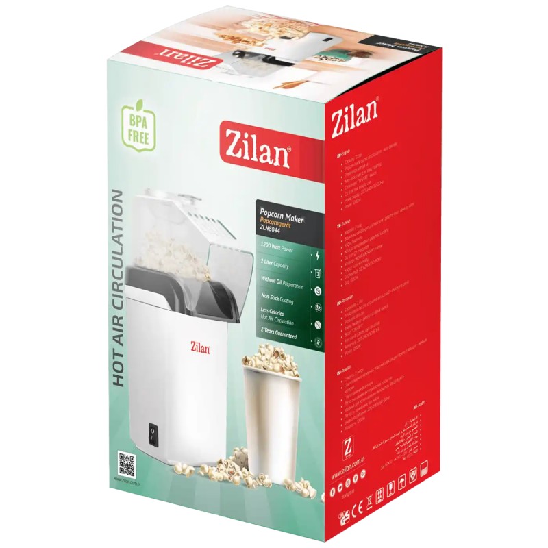 Aparat za kokice Zilan ZLN 8044WH