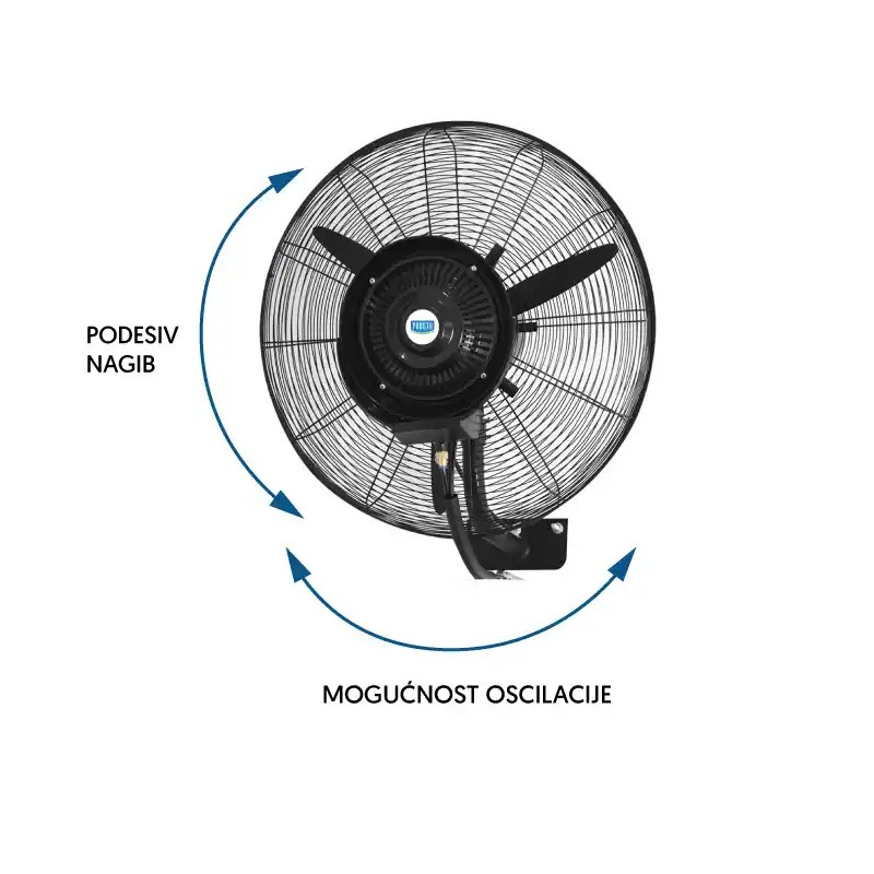 Ventilator sa raspršivačem Prosto MSF 2608 C, zidni