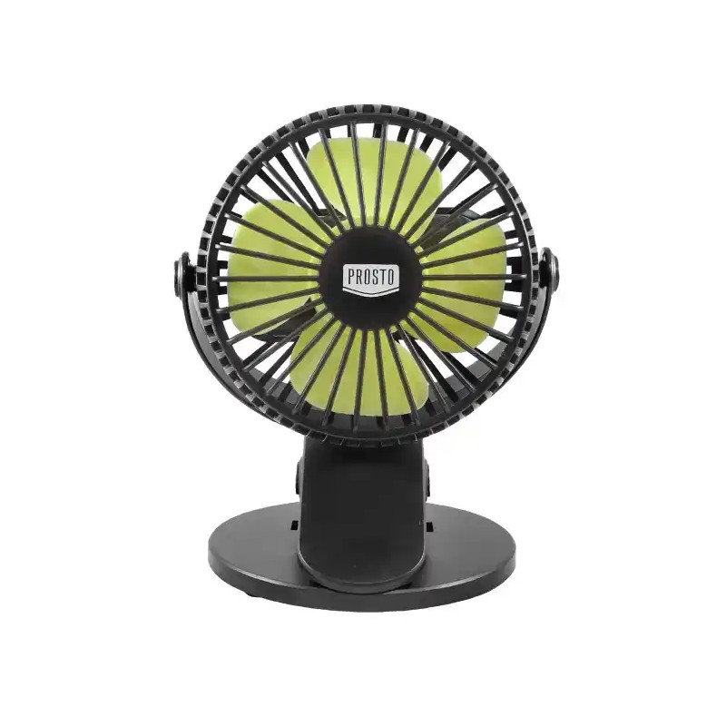 Punjivi mini ventilator sa štipaljkom Prosto MF9040LI/BK