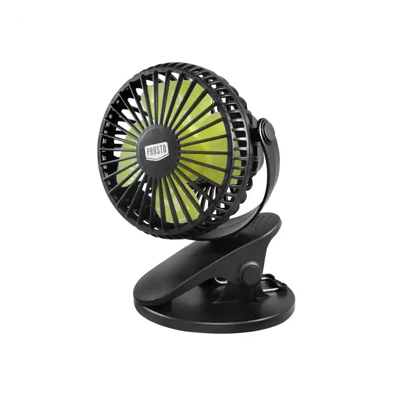 Punjivi mini ventilator sa štipaljkom Prosto MF9040LI/BK