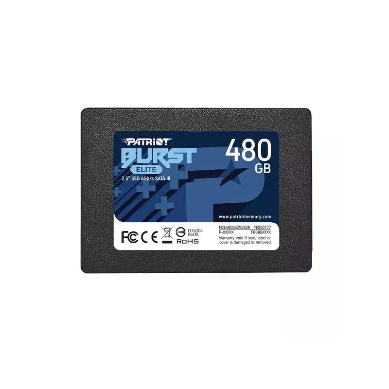 SSD 2.5 SATA3 6Gb/s 480GB Patriot Burst Elite 450MBs/320MBs PBE480GS25SSDR