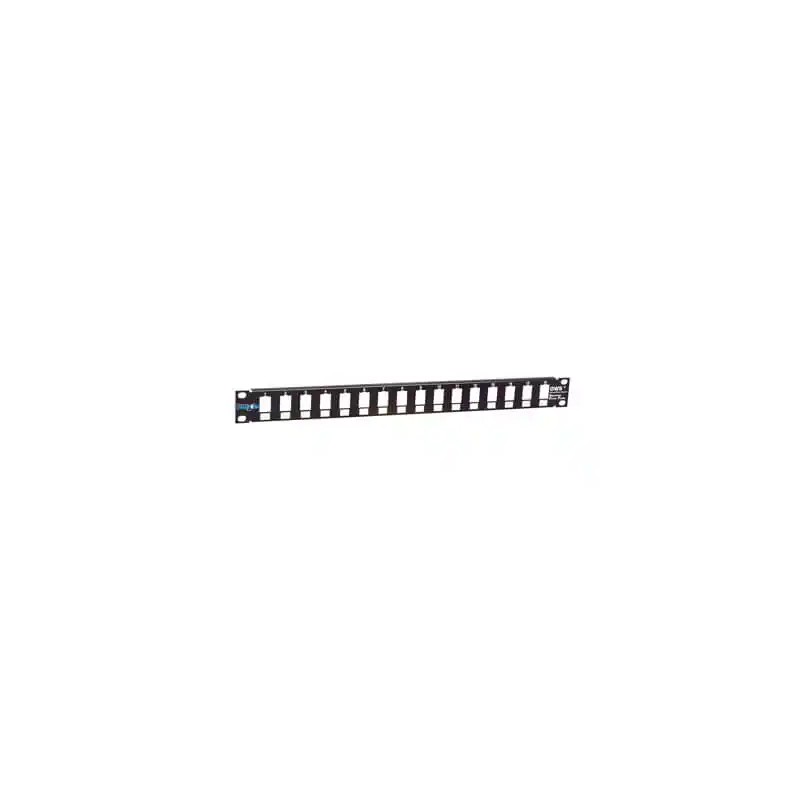 Patch panel 19/1U sa 16 slotova ,bez modula RAL9005 Mirsan MR.19P16P1U.01