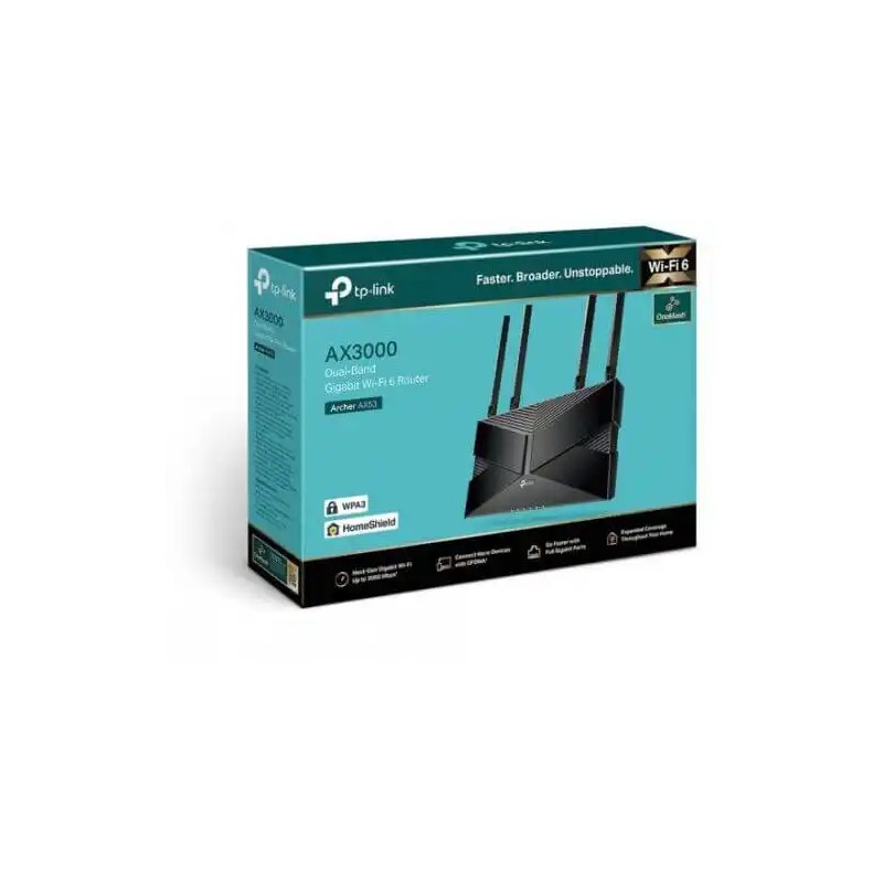 Wireless Ruter TP-Link AX53 AX3000 Wi-Fi 6 4xext antena/1WAN/4LAN