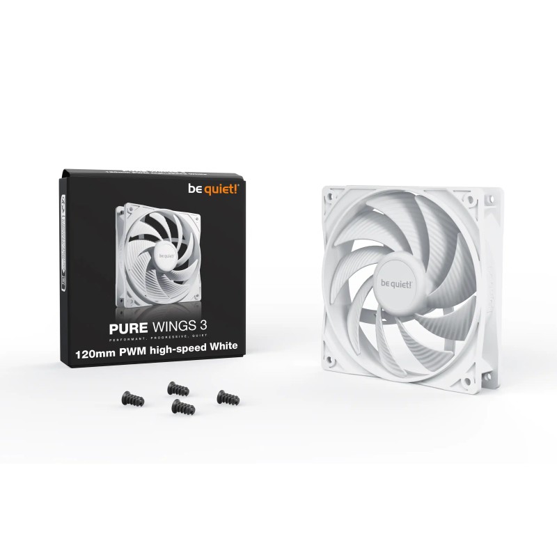 Case Cooler Be quiet Pure Wings 3 120mm PWM high-speed BL111 White