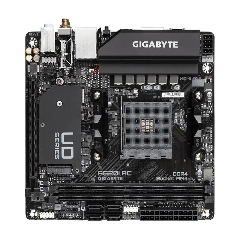 Matična ploča AM4 Gigabyte A520I AC 2xHDMI/DP/M.2/WIFI