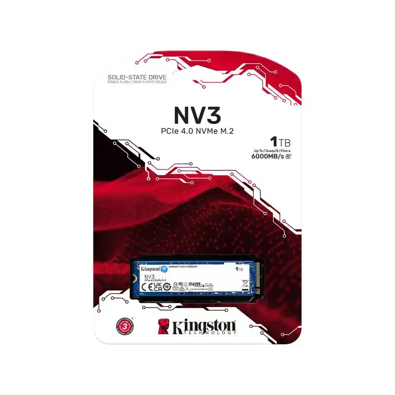 SSD M.2 NVME 1TB Kingston SNV3S/1000G 6000MBs/5000MBs