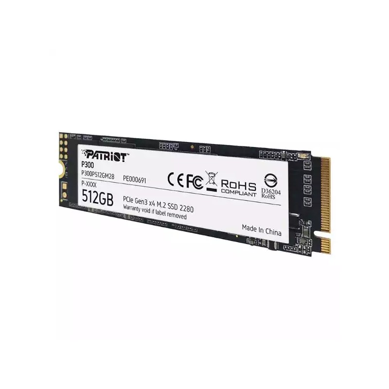 SSD M.2 NVMe 512GB Patriot P300 1700MBs/1100MBs P300P512GM28