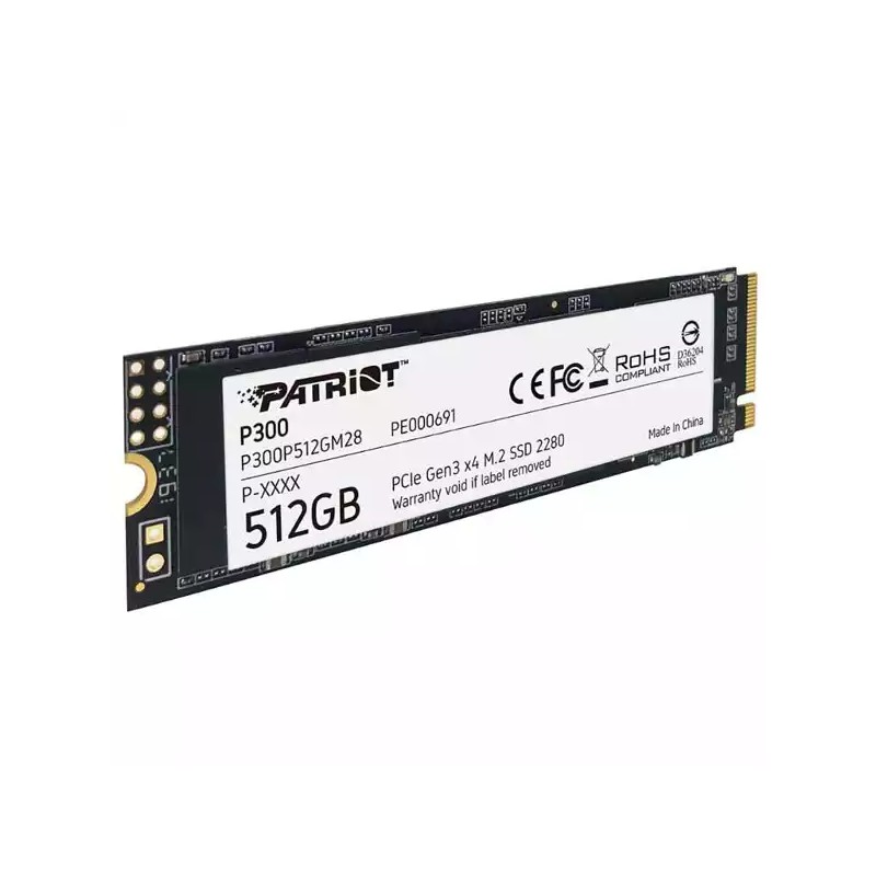 SSD M.2 NVMe 512GB Patriot P300 1700MBs/1100MBs P300P512GM28