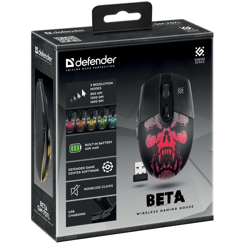 Bežični miš Defender Beta GM-707L 1600 DPI