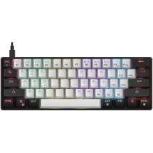 Tastatura Gamdias Aura GK2 Mehanička 60% RGB belo/crna