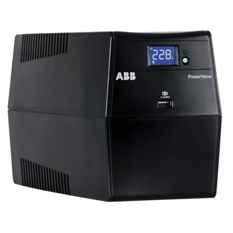 UPS ABB PowerValue 11LI Up 1500VA 900W/Simulated Sine Wave/6 x IEC 320 C13 USB i RS232