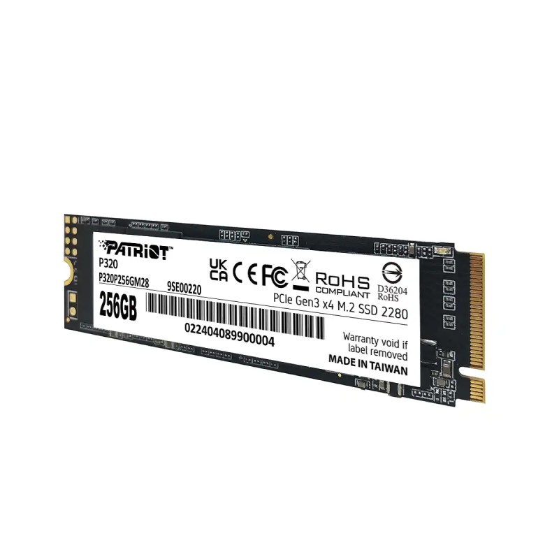 SSD M.2 NVMe 256GB Patriot P320 2200MBs/1200MBs P320P256GM28