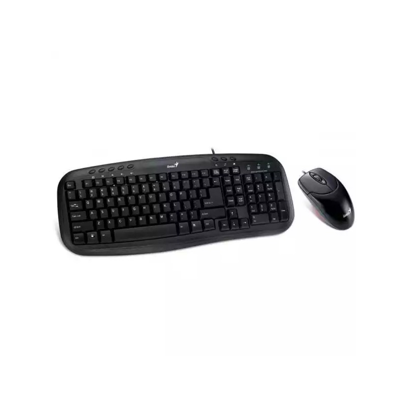 Tastatura + miš Genius KM-200 US USB, crna