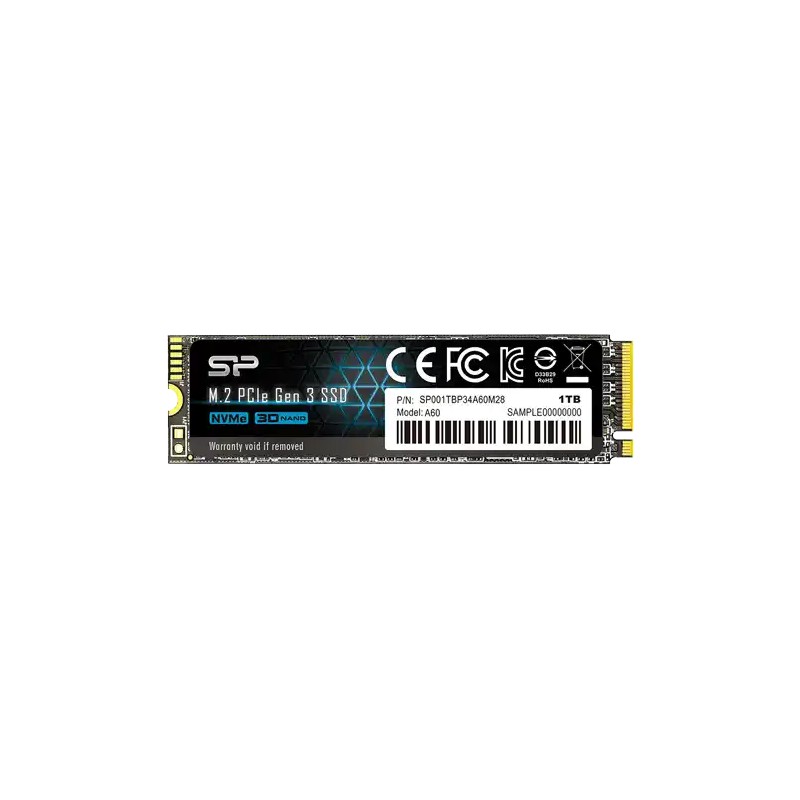 SSD M.2 NVME 1TB Silicon Power SP001TBP34A60M28 2200MBs/1600MBs