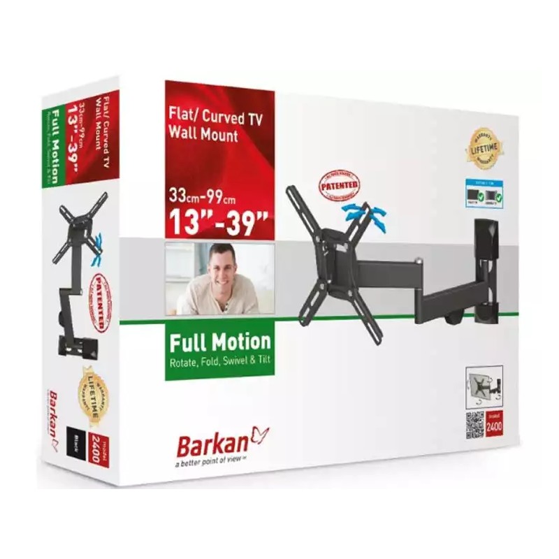 Nosač za TV Barkan 2400.B 13-43/24kg/200x200/tilt