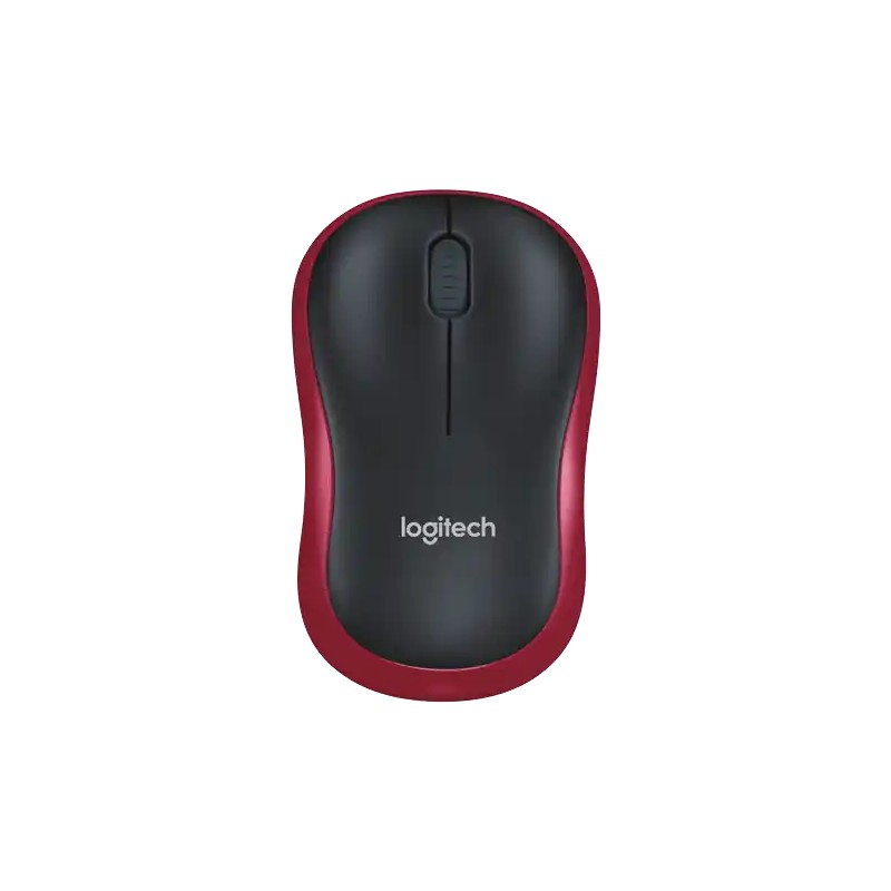 Bežični miš Logitech M185 1000dpi, crveni optički