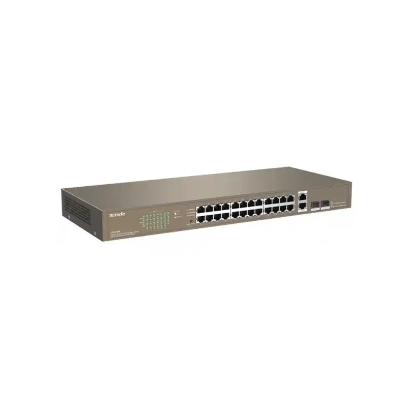 Svič 10/100 24-Port Tenda TEF1026F + 2 Gigabit Base-X SFP ports