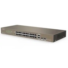 Svič 10/100 24-Port Tenda TEF1026F + 2 Gigabit Base-X SFP ports