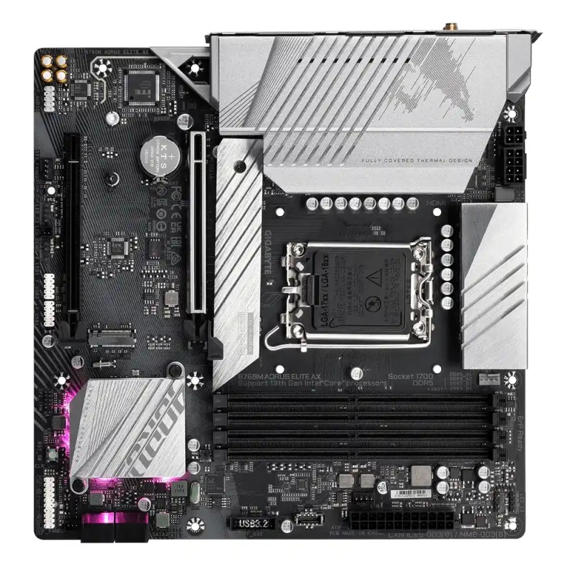 Matična ploča 1700 Gigabyte B760M AORUS ELITE AX DDR5 HDMI/DP/M.2