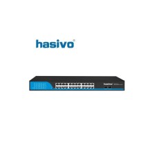 Svič 10/100/1000 24 port Hasivo S5800P-24G-2S-400W PoE++ + 2 SFP 802.3af/at/bt port VLAN isolation