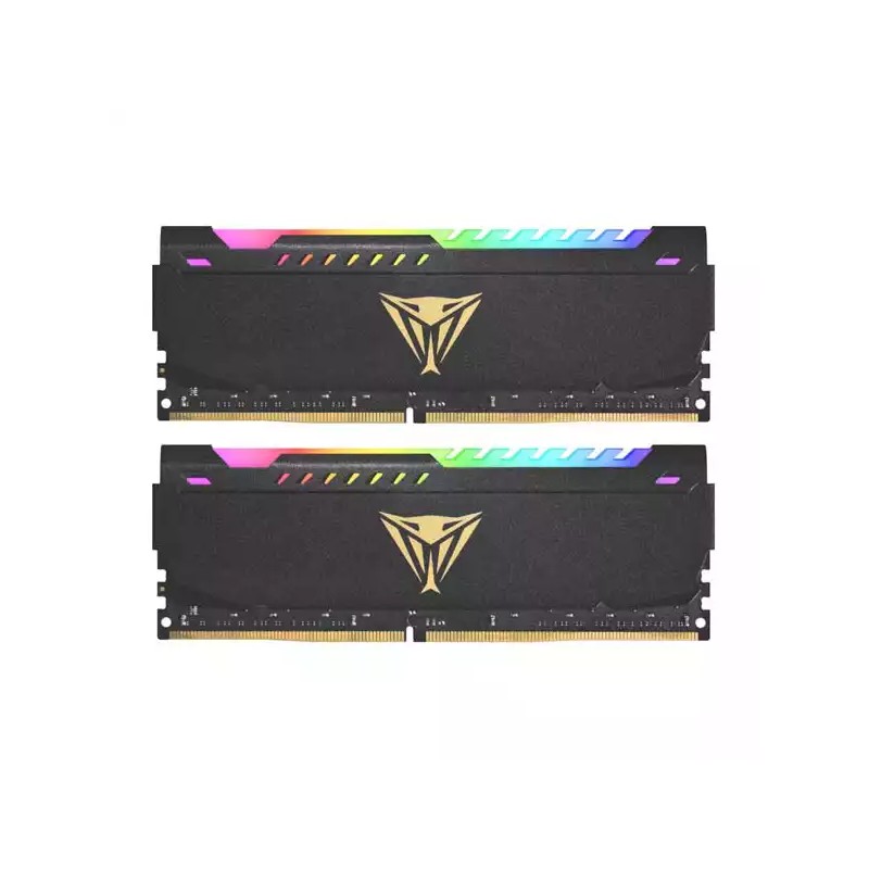 Memorija DDR4 16GB 2x8GB 3600MHZ Patriot Viper Steel RGB BLACK Dual Channel PVSR416G360C0K