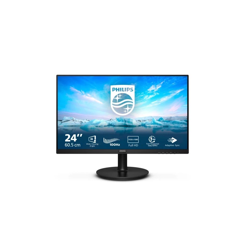 Monitor 23.8 Philips 241V8LAB/00 S 1920x1080/Full HD VA/100Hz/4ms/HDMI/VGA/Zvučnici