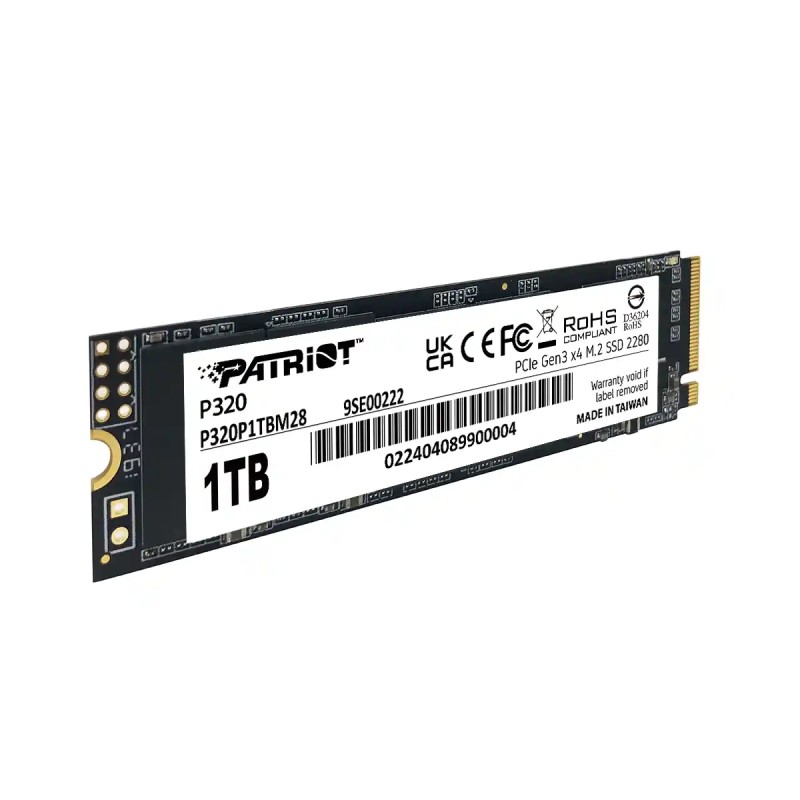 SSD M.2 NVMe 1TB Patriot P320 3000MBs/2200MBs P320P1TBM28