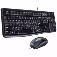 Tastatura + miš Logitech Deluxe MK120 YU, crna