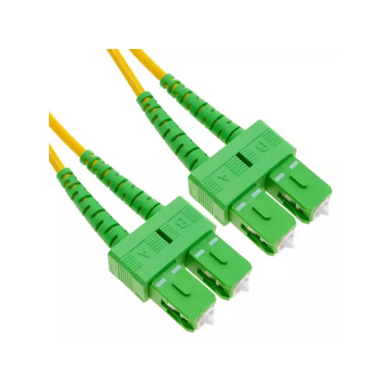 SC-APC / SC-APC singlemode duplex fiber adapter, APC (angle-polished connectors)