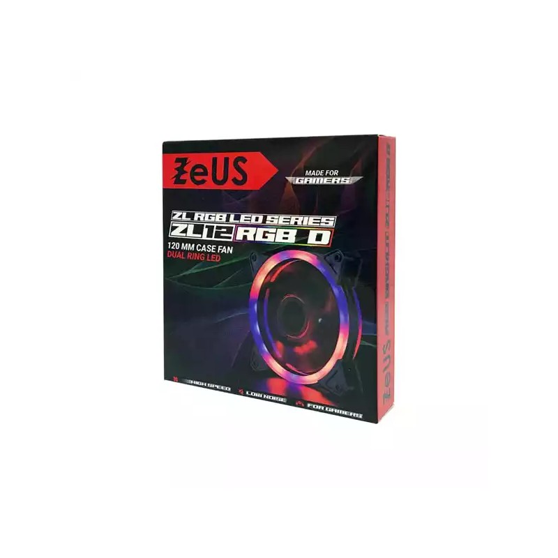 Case Cooler 120x120 ZEUS Dual Ring RGB fan