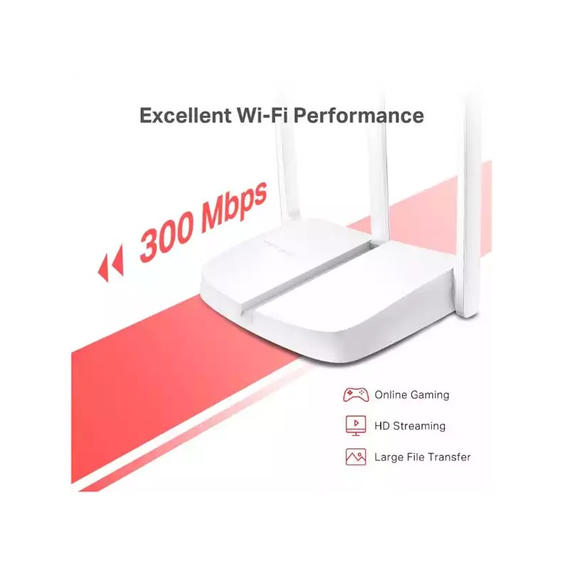 Wireless Ruter Mercusys MW306R 300Mbps/ext3x5dB/2,4GHz/1WAN/3LAN/AP