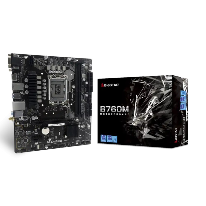 Matična ploča 1700 Biostar B760MX2-E HDMI/DVI/VGA/M.2/ DDR5