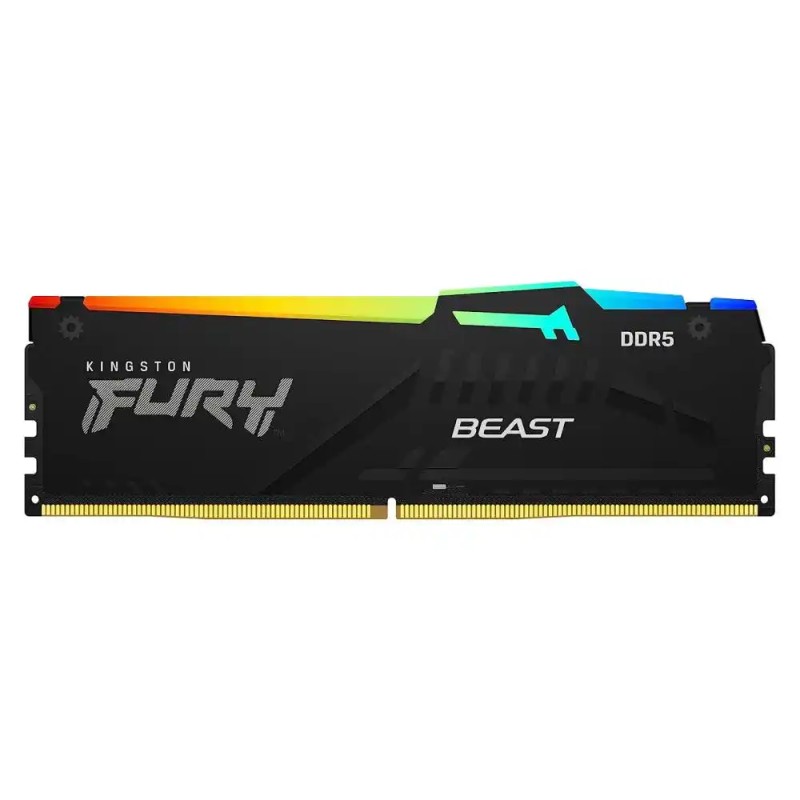 Memorija DDR5 64GB (2x32GB) 6000MT/s Kingston Fury Beast RGB KF560C40BBK2-64