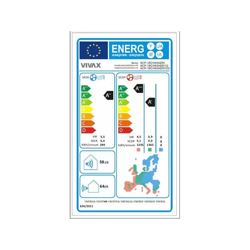 Klima uredjaj Vivax Cool ACP-18CH50AERI+ Inverter