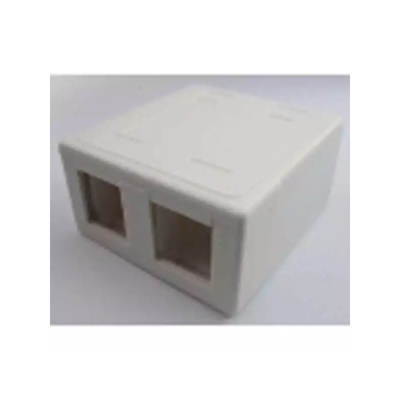 Utičnica nazdna blok sa 2 slota 50x50x30 SB-2P za sve tipove modula Utičnica nazdna blok sa 2 slota 50x50x30 SB-2P za sve tipove modula