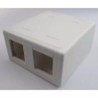 Utičnica nazdna blok sa 2 slota 50x50x30 SB-2P za sve tipove modula Utičnica nazdna blok sa 2 slota 50x50x30 SB-2P za sve tipove modula