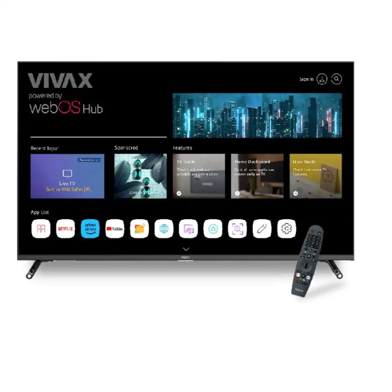 SMART LED TV 50 Vivax 50S60WO 3840x2160/UHD/4K/DVB-T2/S2/C webOS