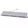 Patch panel 19/1U sa 24 RJ-45 STP kat. 6 Fully Shielded, Krone LSA, držač kablova sa zadnje