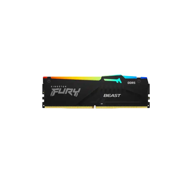 Memorija DDR5 32GB (2x16GB) 6000MT/s Kingston Fury Beast RGB KF560C40BBAK2-32