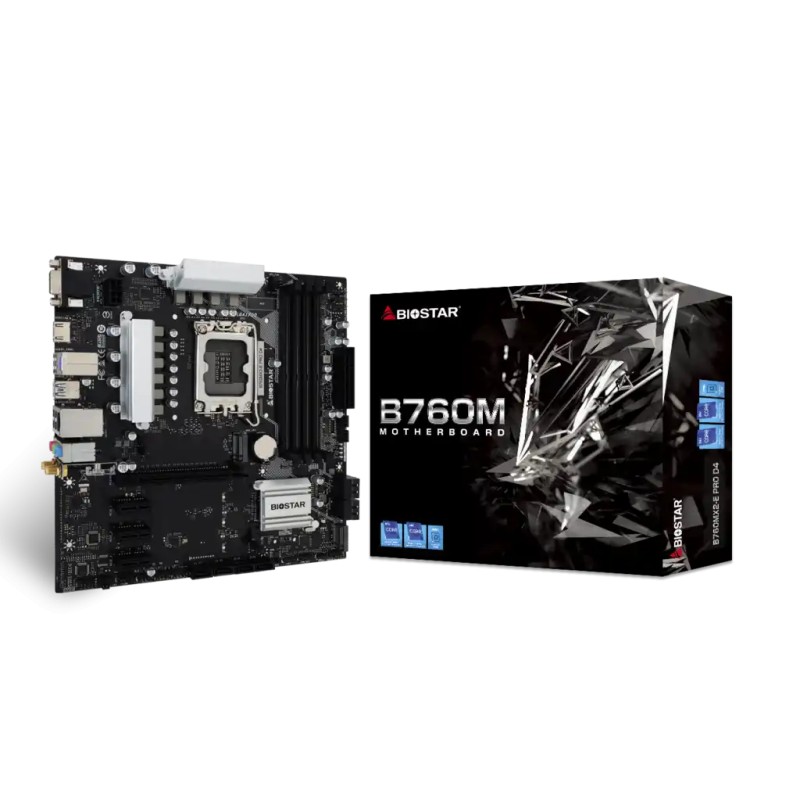 Matična ploča 1700 Biostar B760MX2-E Pro D4 HDMI/DP/VGA/M.2