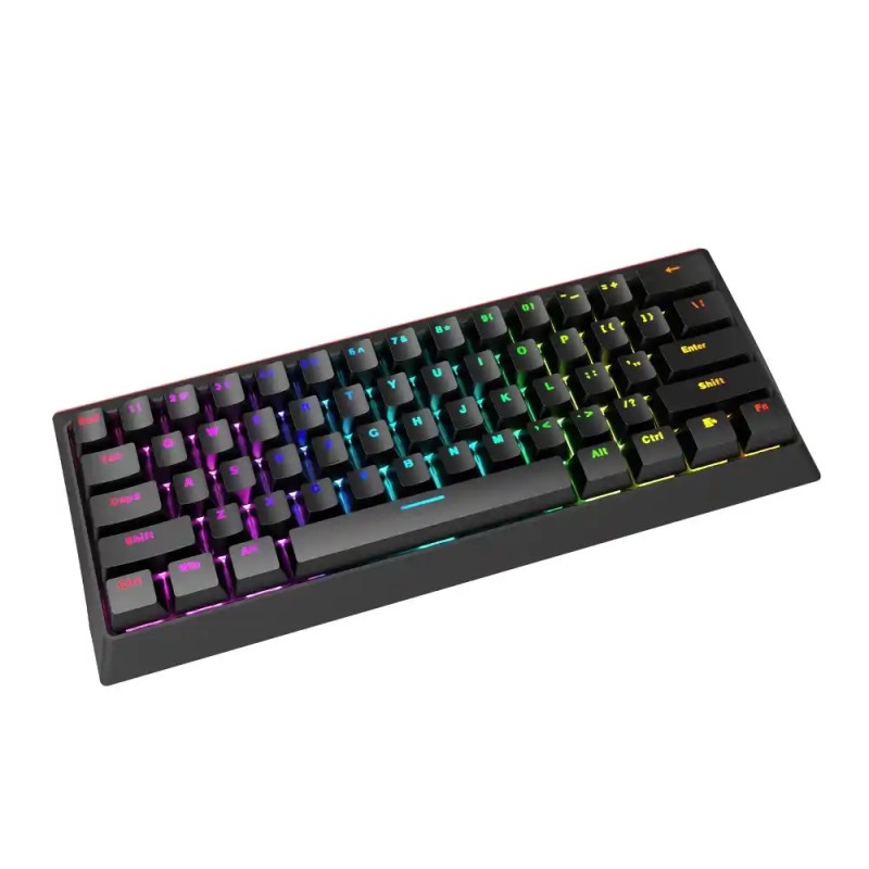 Tastatura Marvo Hecate 61R KG962 mehanička, crveni svičevi, pozadinsko osvetljenje crna