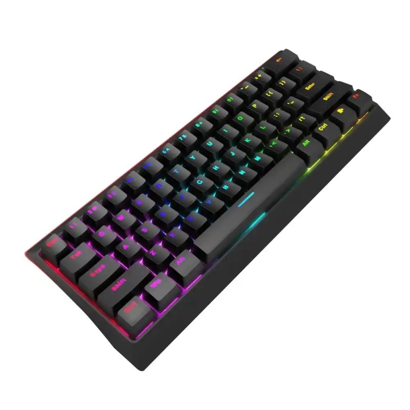 Tastatura Marvo Hecate 61R KG962 mehanička, crveni svičevi, pozadinsko osvetljenje crna