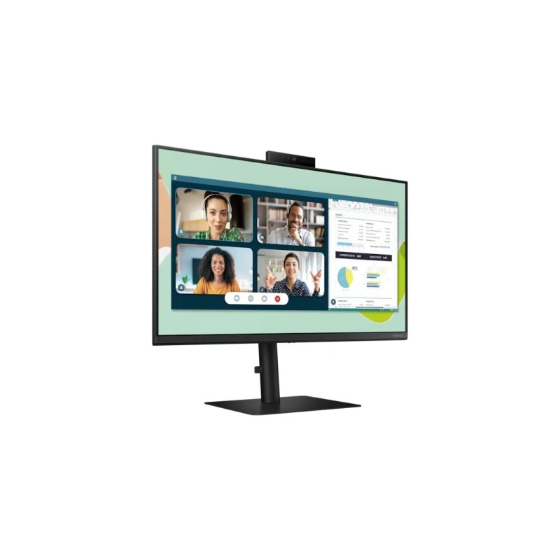 Monitor 24 Samsung LS24A400VEUXEN 1920x1080/FHD IPS/75Hz/5ms/VGA/DP/HDMI/3xUSB/Zvučnici/Kamera/Pivot