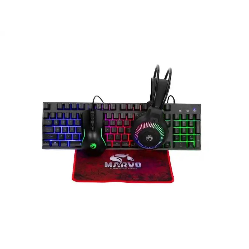 Tastatura + miš + slušalice + podloga Marvo LOOT 40 CM416