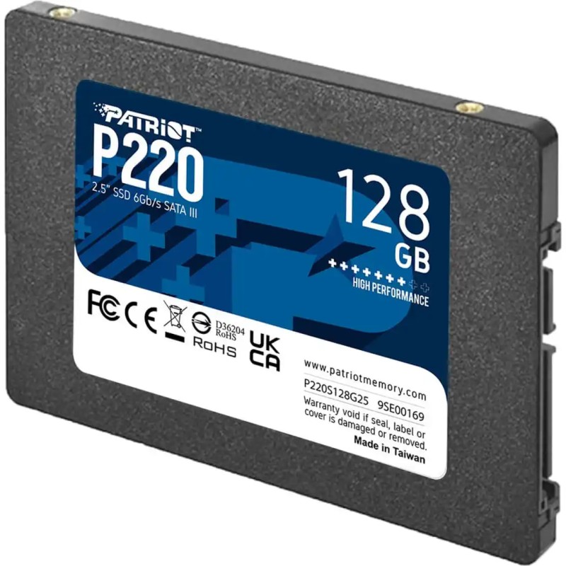 SSD 2.5 SATA3 128GB Patriot P220 550MBs/480MBs P220S128G25