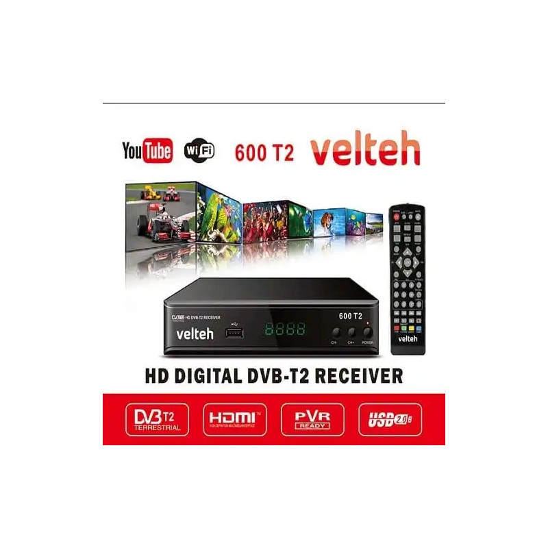 Digitalni risiver DVB-T2 Velteh 600T2 H.264