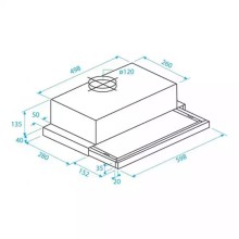 Aspirator Beko CTB6250B širina 60cm/kapacitet 440m3